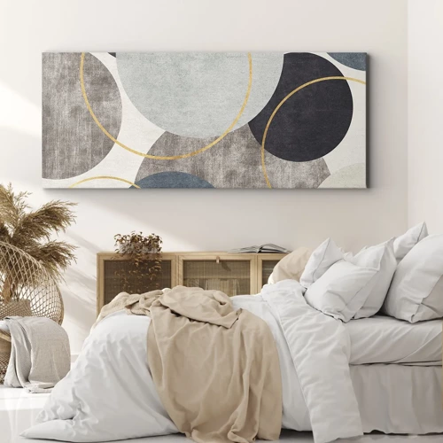 Quadro su tela - Stampe su Tela - Un cerchio dietro l'altro - 140x50 cm