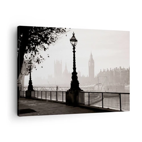 Quadro su tela - Stampe su Tela - Un mattino a Londra - 70x50 cm