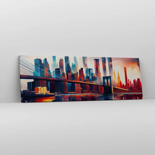 Quadro su tela - Stampe su Tela - Una New York spettacolare - 90x30 cm