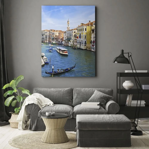 Quadro su tela - Stampe su Tela - Una circolazione stradale unica al mondo - 50x70 cm