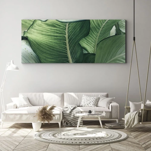 Quadro su tela - Stampe su Tela - Una vita intensamente verde - 100x40 cm