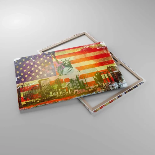 Quadro su tela - Stampe su Tela - Viva l'America! - 120x80 cm