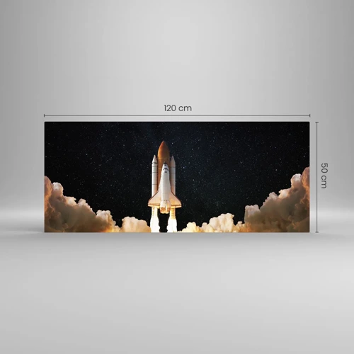 Quadro su vetro - Ad astra! - 120x50 cm