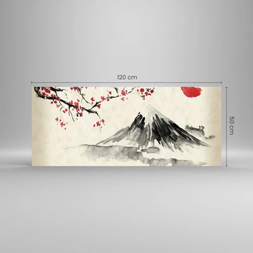 Quadro su vetro - Amore per il Giappone - 120x50 cm