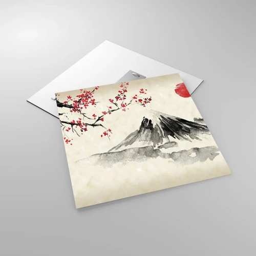 Quadro su vetro - Amore per il Giappone - 50x50 cm