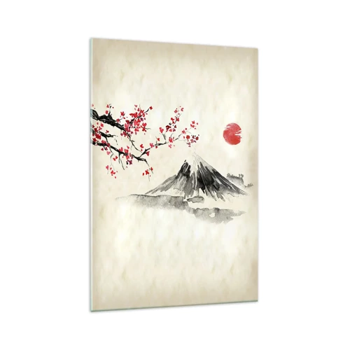 Quadro su vetro - Amore per il Giappone - 70x100 cm