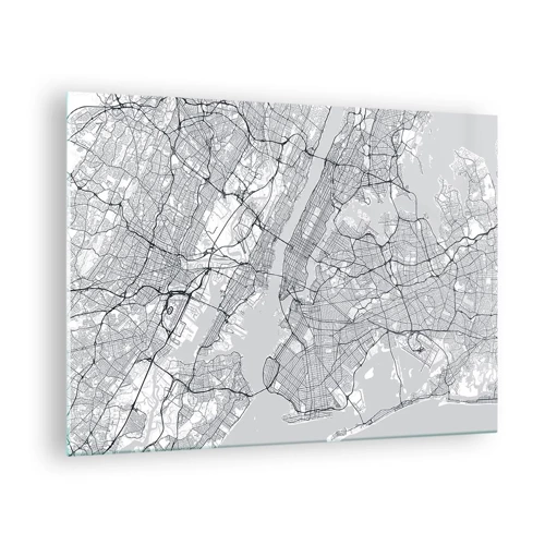Quadro su vetro - Anatomia della metropoli - 70x50 cm