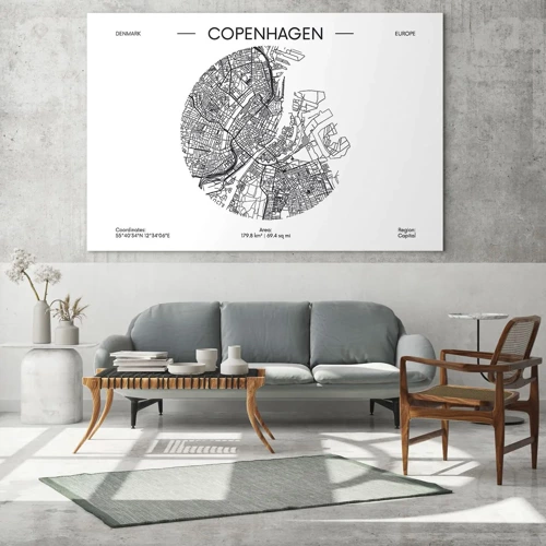 Quadro su vetro - Anatomia di Copenaghen - 70x50 cm