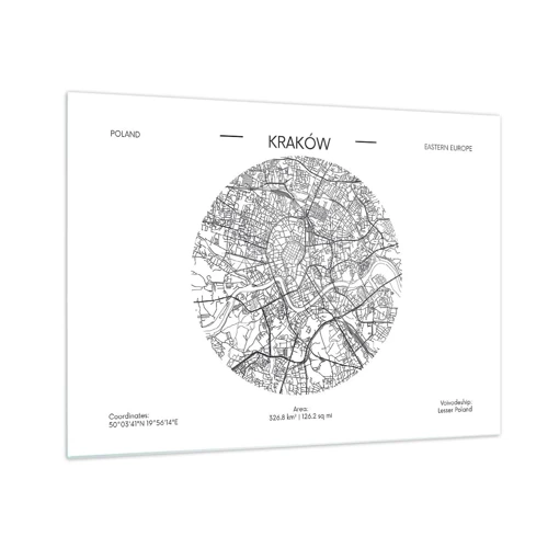 Quadro su vetro - Anatomia di Cracovia - 70x50 cm