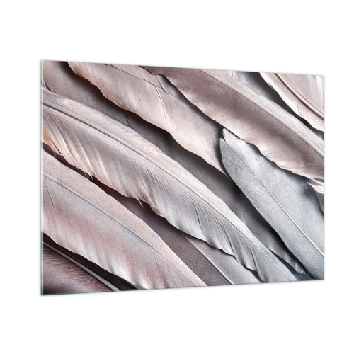 Quadro su vetro - Argento rosato - 100x70 cm