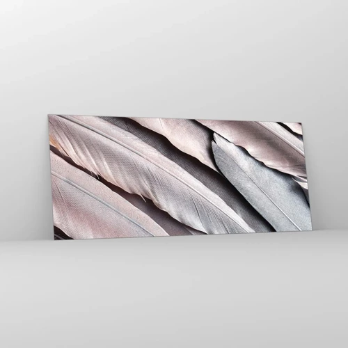 Quadro su vetro - Argento rosato - 120x50 cm