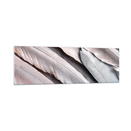 Quadro su vetro - Argento rosato - 160x50 cm