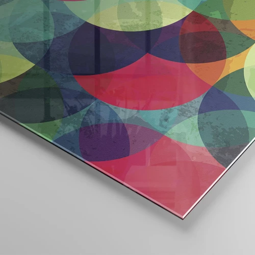 Quadro su vetro - Ascensione arcobaleno - 100x70 cm