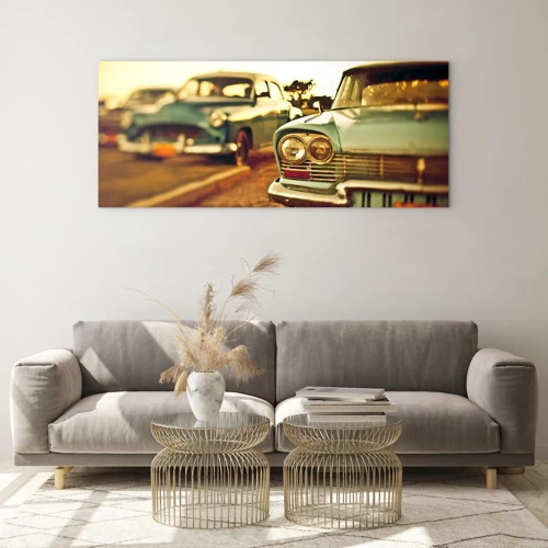 Quadro su vetro - Aspettiamo, vediamo - 100x40 cm