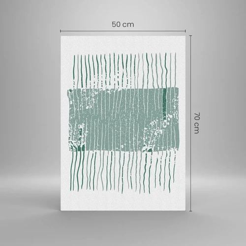 Quadro su vetro - Astrazione marina - 50x70 cm