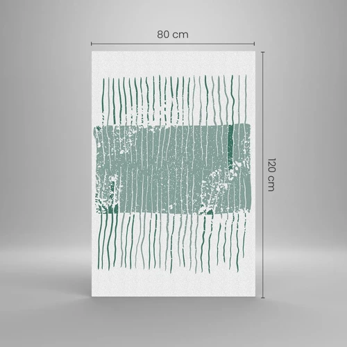 Quadro su vetro - Astrazione marina - 80x120 cm
