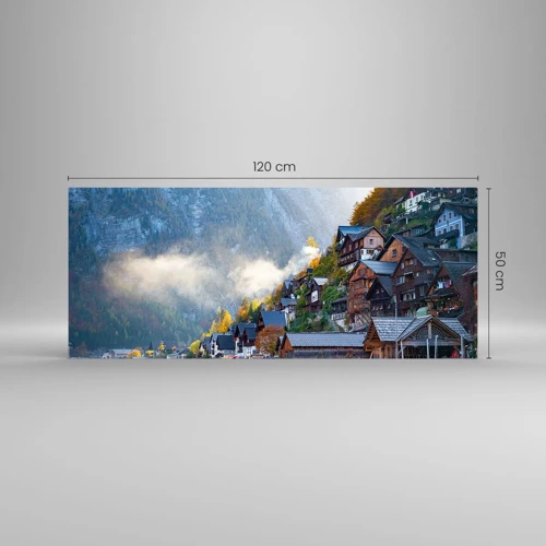 Quadro su vetro - Atmosfera alpina - 120x50 cm