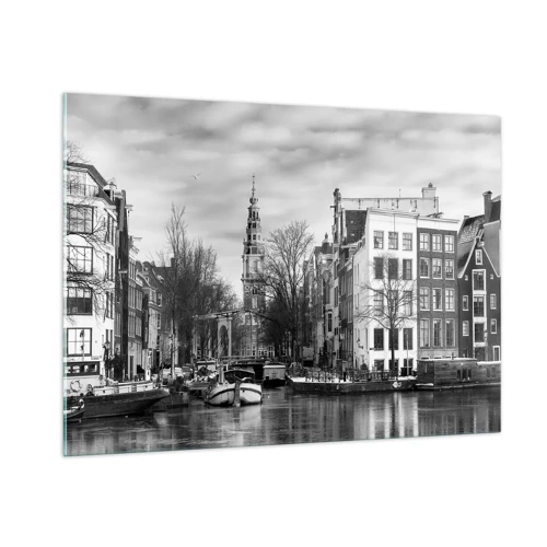 Quadro su vetro - Atmosfera di Amsterdam - 100x70 cm