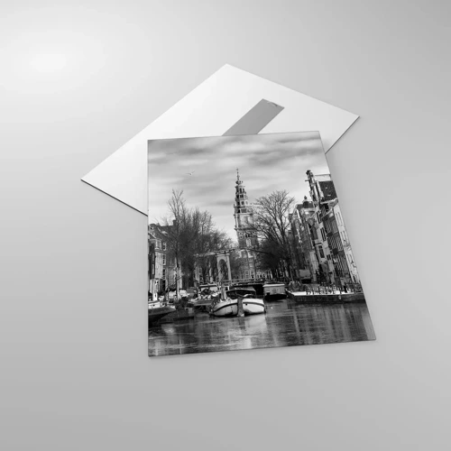 Quadro su vetro - Atmosfera di Amsterdam - 50x70 cm
