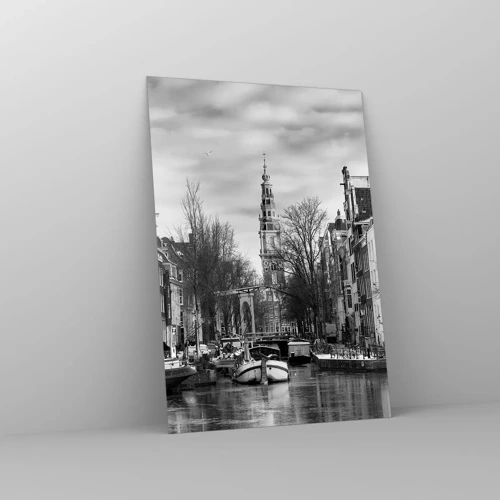 Quadro su vetro - Atmosfera di Amsterdam - 70x100 cm