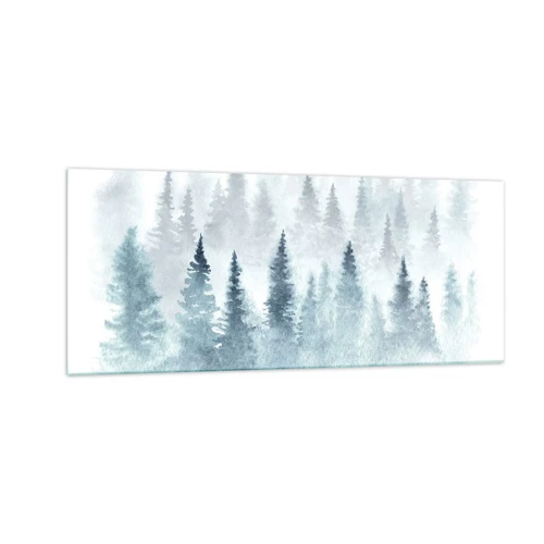 Quadro su vetro - Avvolti nella nebbia - 100x40 cm