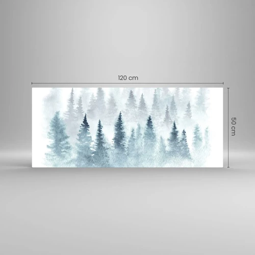 Quadro su vetro - Avvolti nella nebbia - 120x50 cm