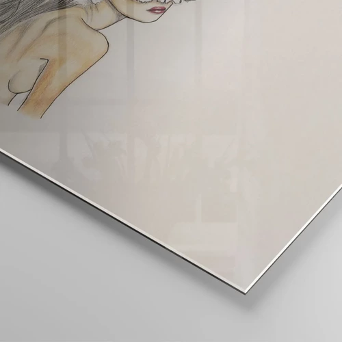 Quadro su vetro - Bellezza coronata - 120x80 cm