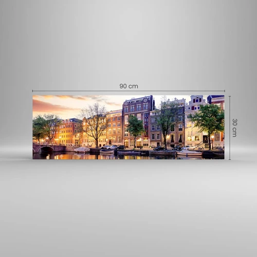Quadro su vetro - Bellezza olandese riservata e tranquilla - 90x30 cm