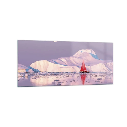 Quadro su vetro - Calore della vela, gelo del ghiaccio - 120x50 cm