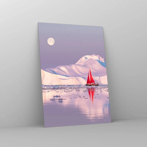 Quadro su vetro - Calore della vela, gelo del ghiaccio - 50x70 cm