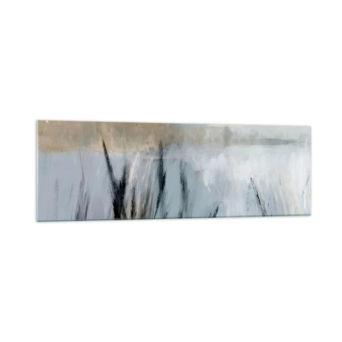 Quadro su vetro - Campi d'inverno - 160x50 cm