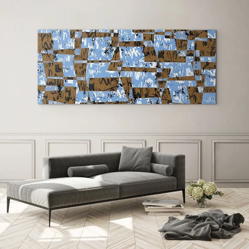 Quadro su vetro - Carta ritagliata - 120x50 cm