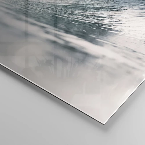 Quadro su vetro - Cima d'acqua - 100x40 cm