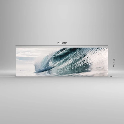 Quadro su vetro - Cima d'acqua - 160x50 cm