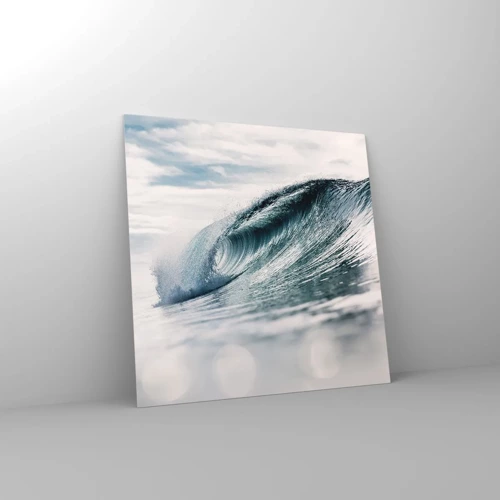 Quadro su vetro - Cima d'acqua - 50x50 cm