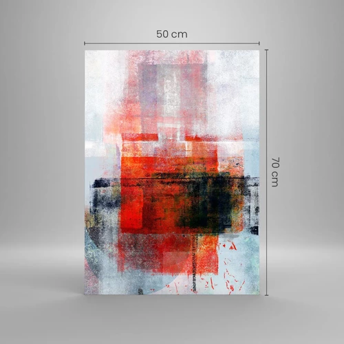 Quadro su vetro - Composizione arroventata - 50x70 cm