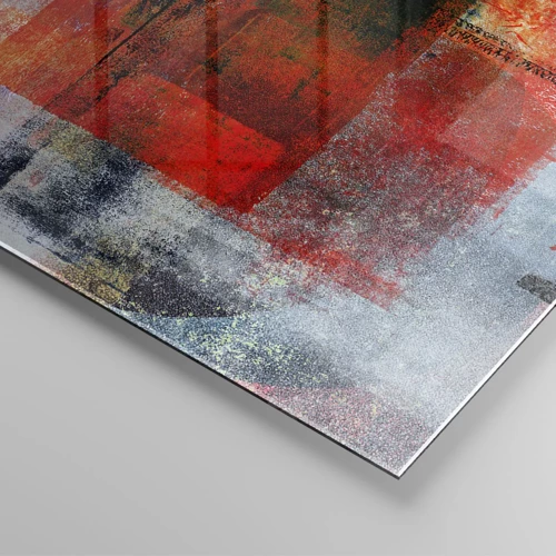Quadro su vetro - Composizione arroventata - 50x70 cm