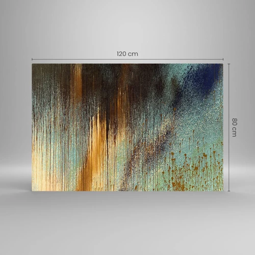 Quadro su vetro - Composizione cromatica non casuale - 120x80 cm