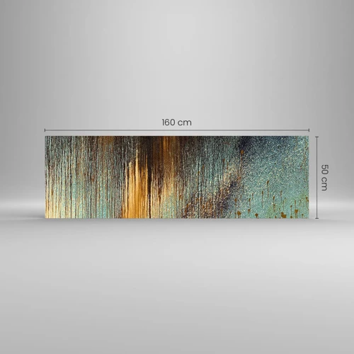 Quadro su vetro - Composizione cromatica non casuale - 160x50 cm