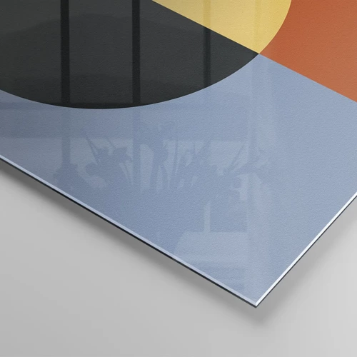 Quadro su vetro - Composizione di caldo e freddo - 100x40 cm
