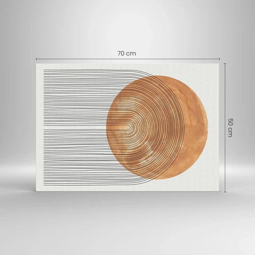 Quadro su vetro - Composizione solare - 70x50 cm