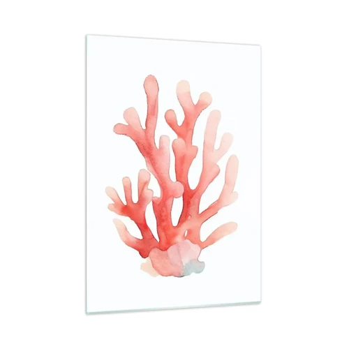 Quadro su vetro - Corallo color corallo - 50x70 cm