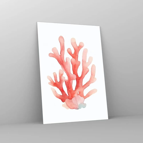 Quadro su vetro - Corallo color corallo - 50x70 cm