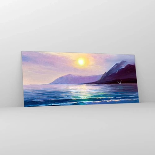 Quadro su vetro - Cristallo di acqua e di aria - 120x50 cm