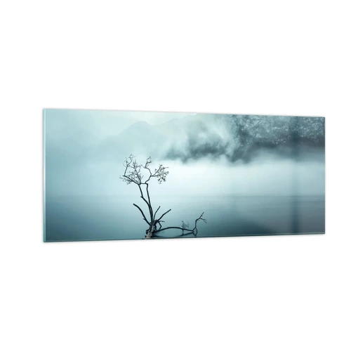 Quadro su vetro - Dall'acqua e dalla nebbia - 100x40 cm