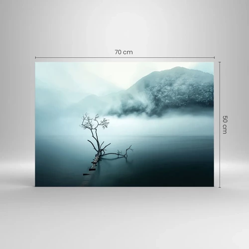 Quadro su vetro - Dall'acqua e dalla nebbia - 70x50 cm
