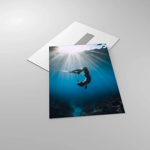 Quadro su vetro - Danza subacquea - 50x70 cm