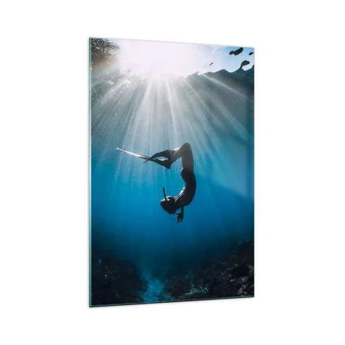 Quadro su vetro - Danza subacquea - 70x100 cm