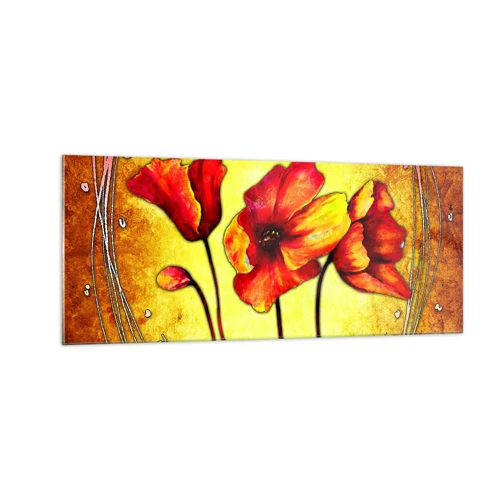 Quadro su vetro - Decorazione Art Nouveau - 100x40 cm