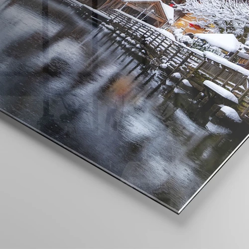 Quadro su vetro - Decorazione invernale - 100x70 cm